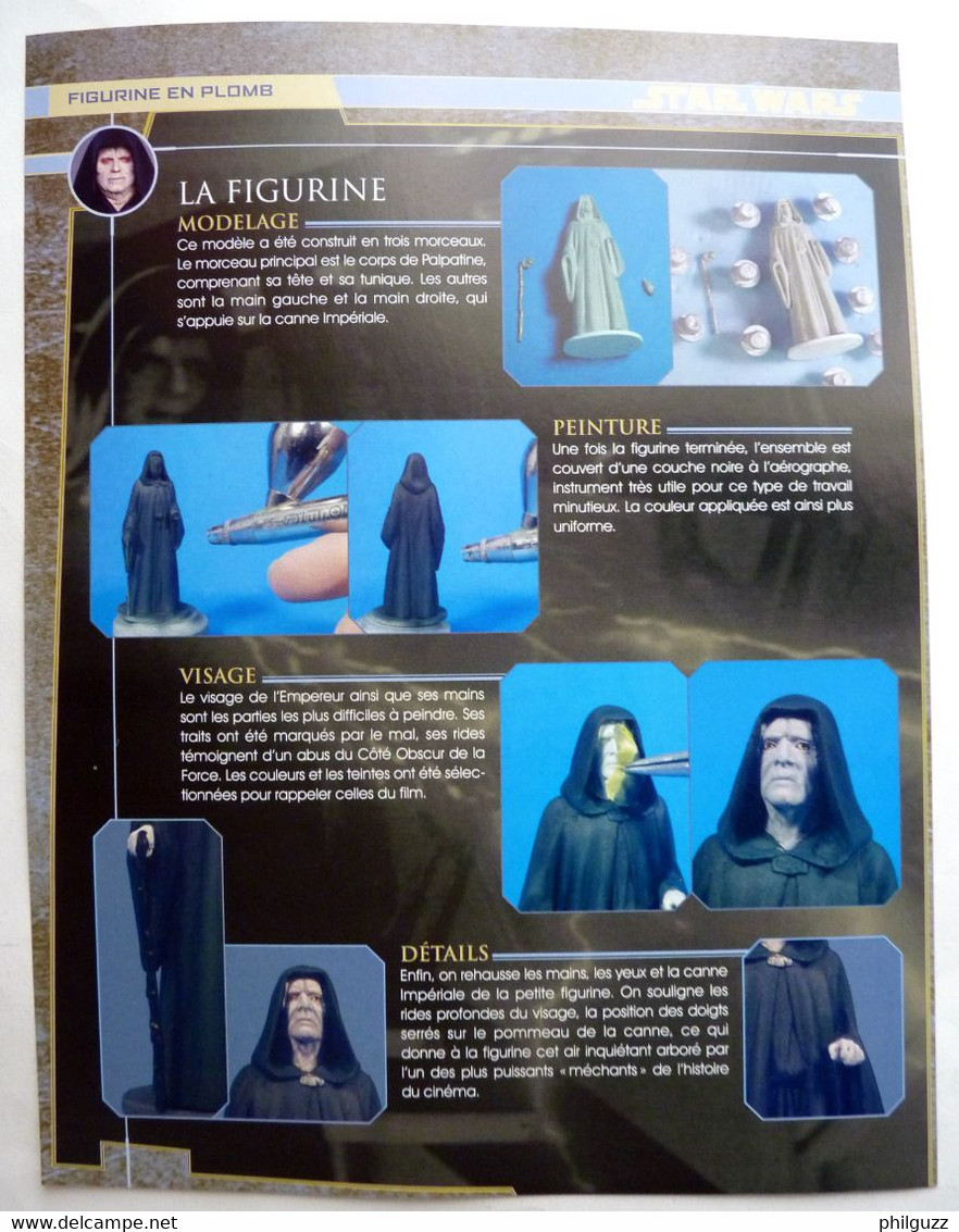 FLYERS COLLECTION ATLAS FIGURINES STAR WARS EMPEREUR PALPATINE 2005 - Episode I