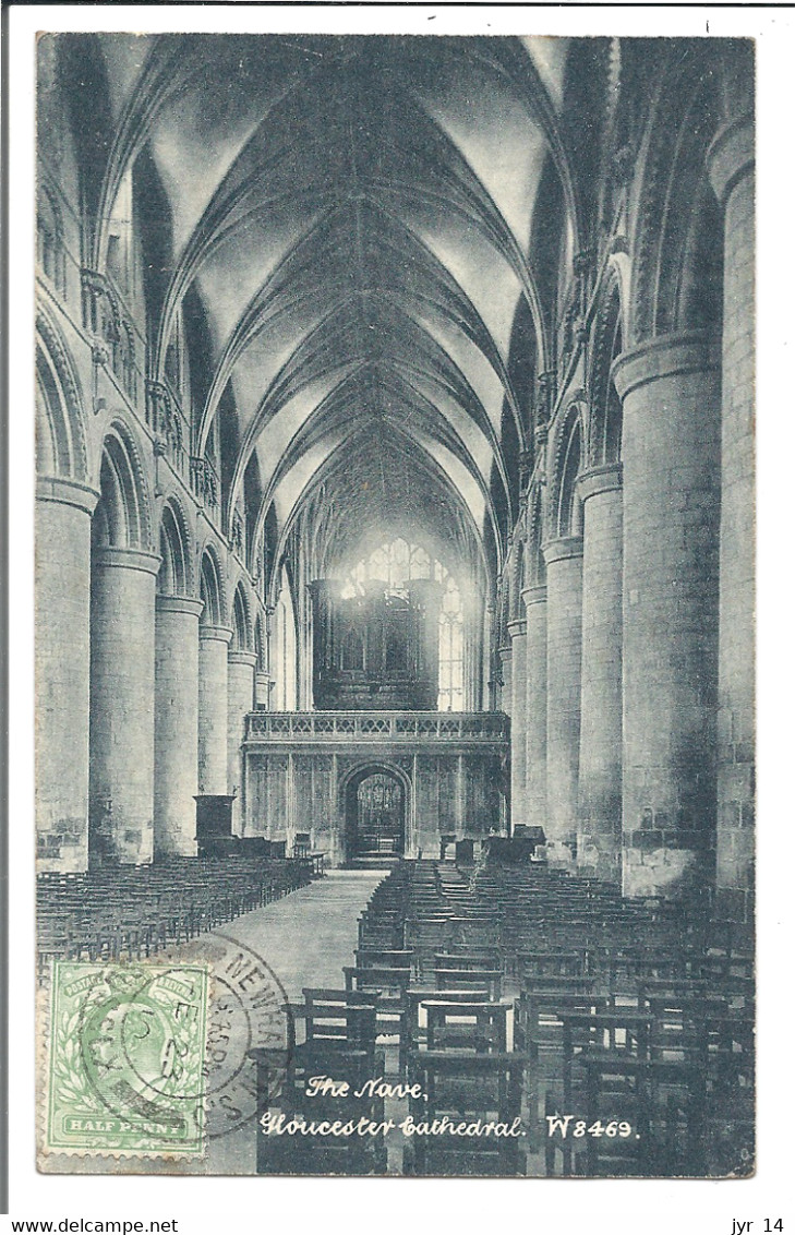 GLOUCESTER  Cathedra La Nef  1910 (50447) - Gloucester