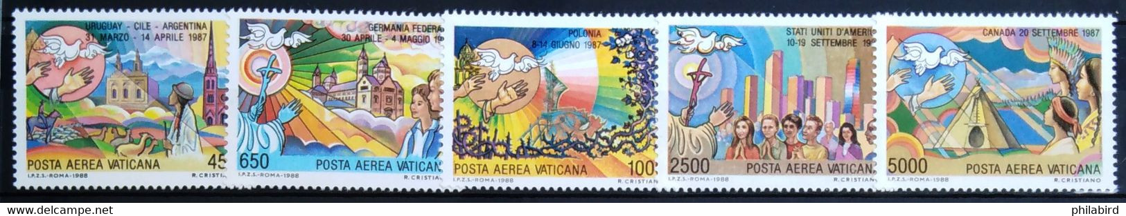 VATICAN                 P.A 83/87                 NEUF** - Airmail