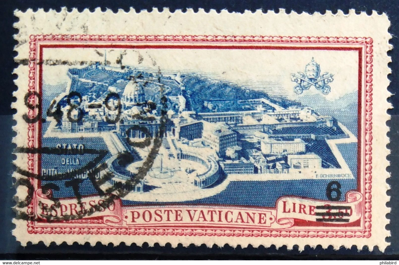 VATICAN                 EXPRES 7                 OBLITERE - Priority Mail