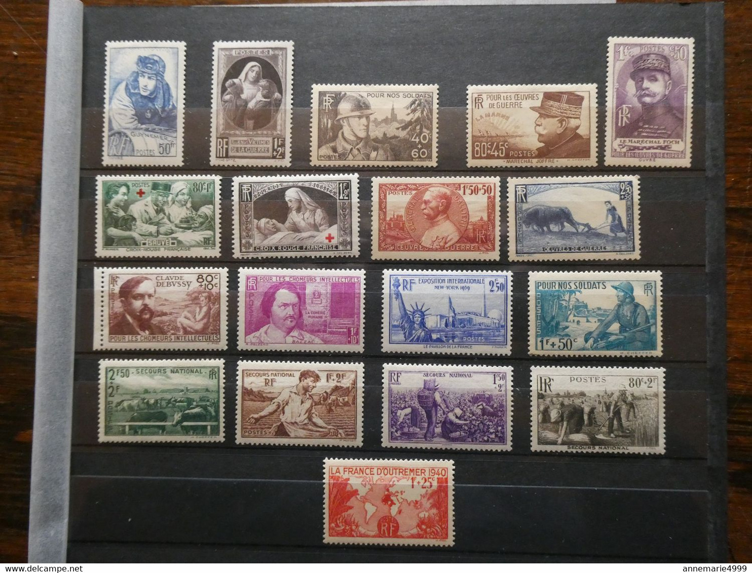 FRANCE "Timbres De L'année 1940 "   Neufs Sans Charnière MNH Cote 182 € - Unused Stamps