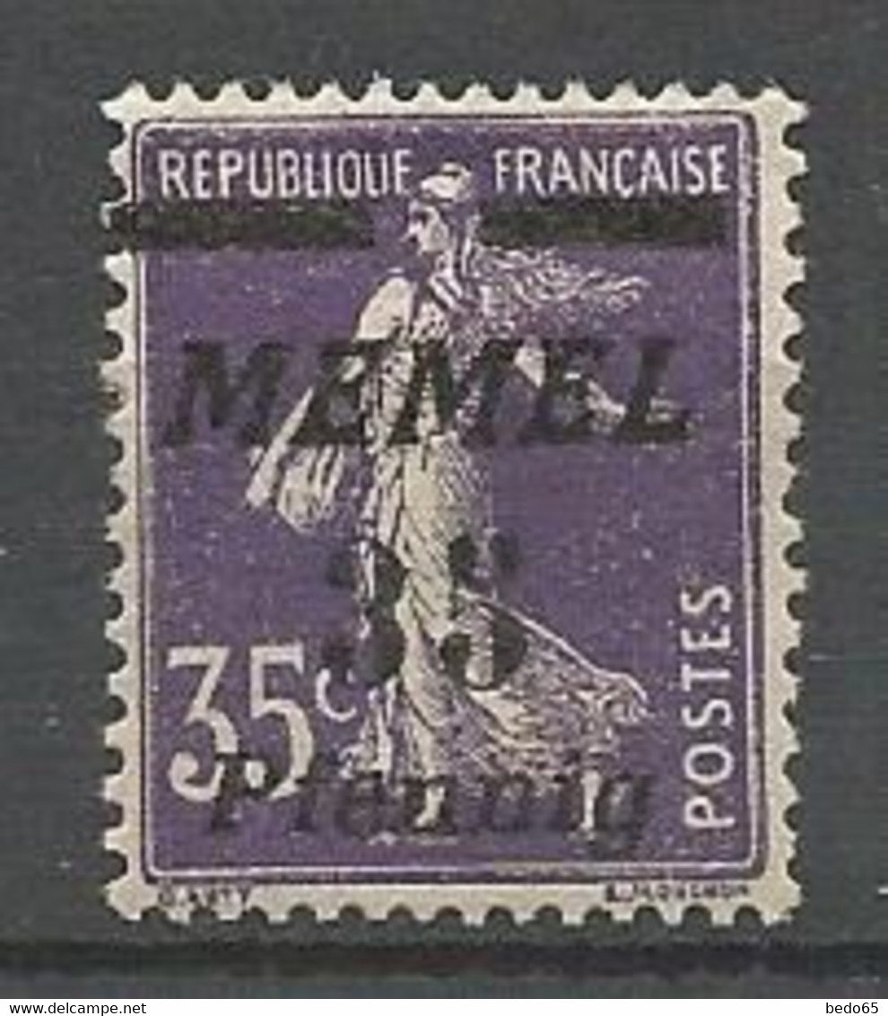 MEMEL N° 65 Surcharge Déplacé NEUF* TRACE DE CHARNIERE  / MH - Unused Stamps