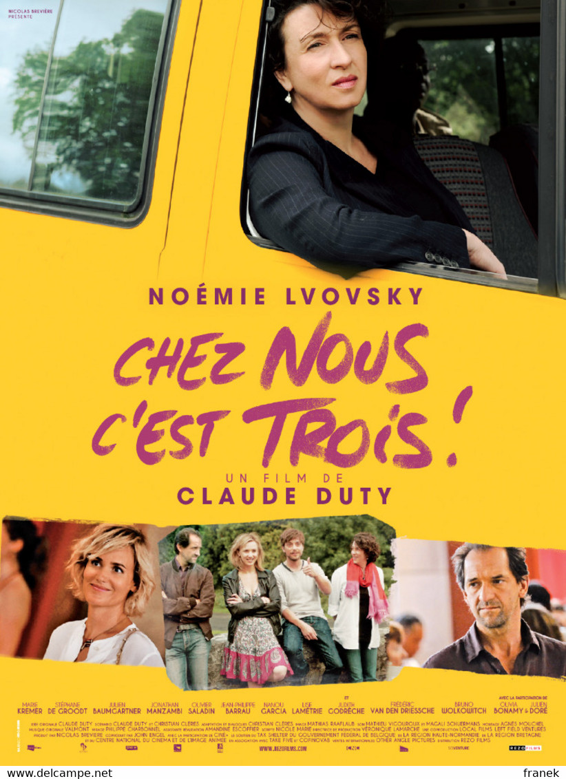 Affiche De Cinéma " CHEZ NOUS C'EST TROIS ! " Format 40X60CM - Affiches & Posters