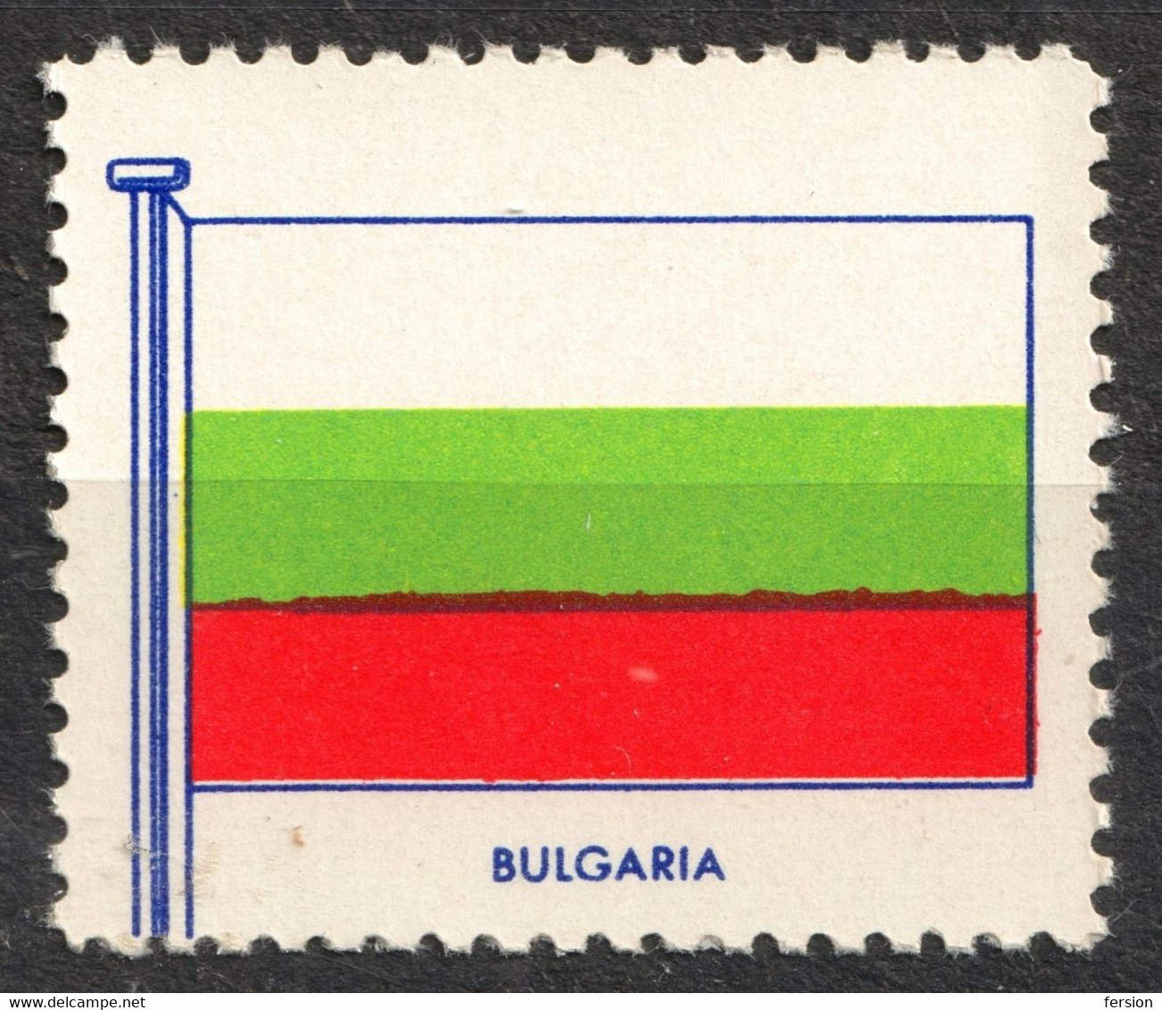 BULGARIA - FLAG FLAGS Cinderella Label Vignette 1957 USA Henry Ellis Harris Philately Boston 1957 - Autres & Non Classés