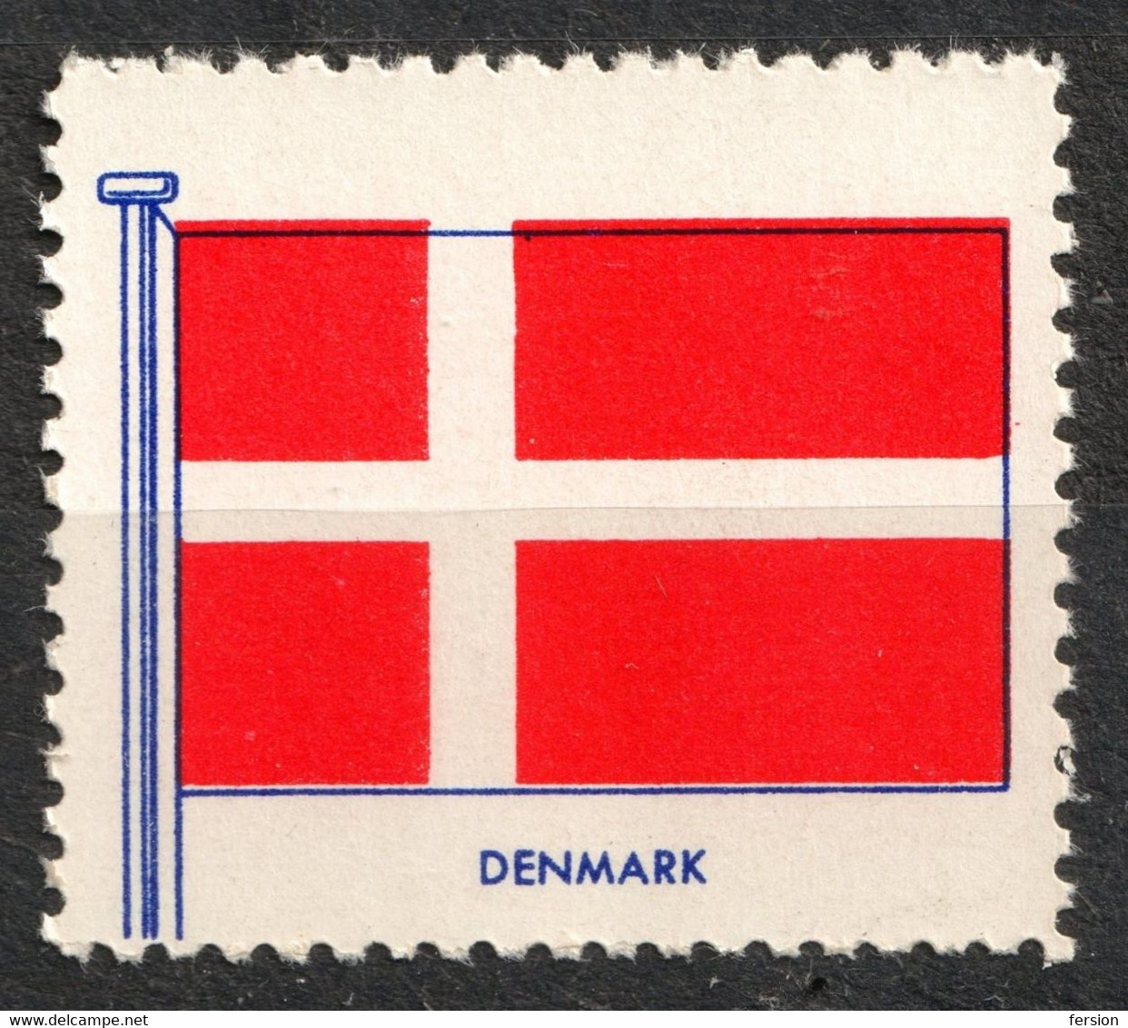 DENMARK Danmark - FLAG FLAGS Cinderella Label Vignette 1957 USA Henry Ellis Harris Philately Boston 1957 - Autres & Non Classés