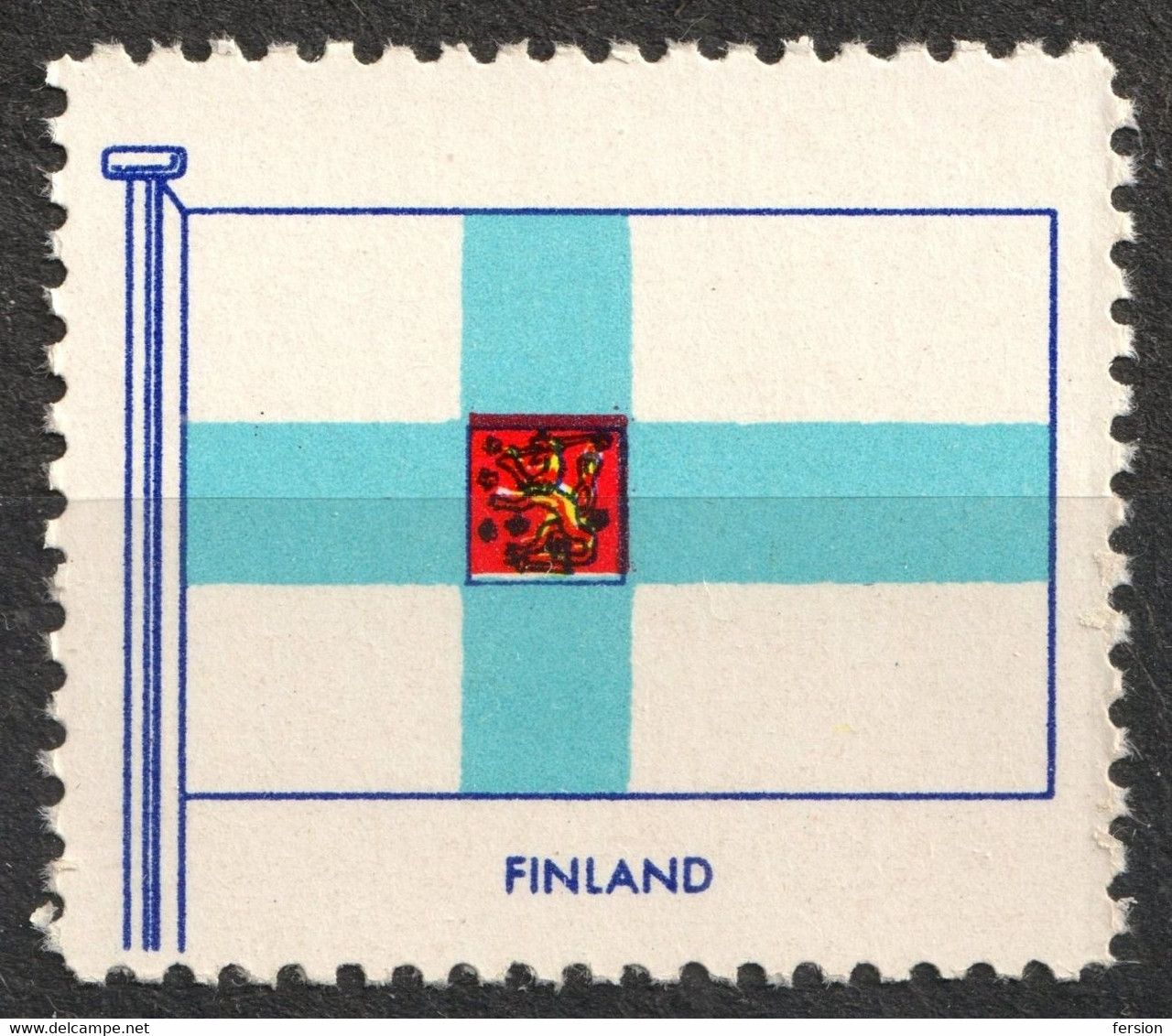 FINLAND SUOMI Coat Of Arms - FLAG FLAGS Cinderella Label Vignette 1957 USA Henry Ellis Harris Philately Boston 1957 - Otros & Sin Clasificación