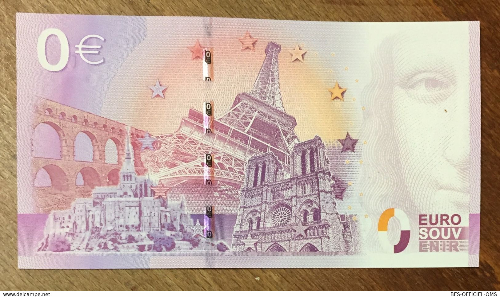 2015 BILLET 0 EURO SOUVENIR DPT 90 LION DE BELFORT + TIMBRE ZERO 0 EURO SCHEIN BANKNOTE PAPER MONEY - Essais Privés / Non-officiels