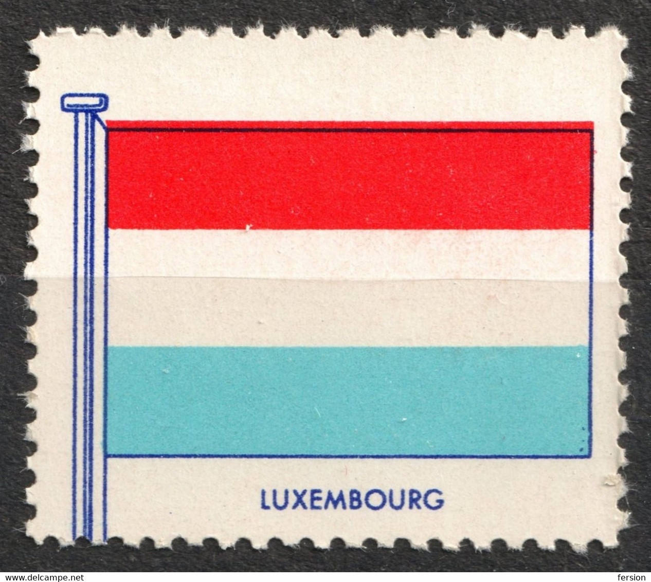 Luxembourg Luxemburg - FLAG FLAGS Cinderella Label Vignette 1957 USA Henry Ellis Harris Philately Boston 1957 - Other & Unclassified