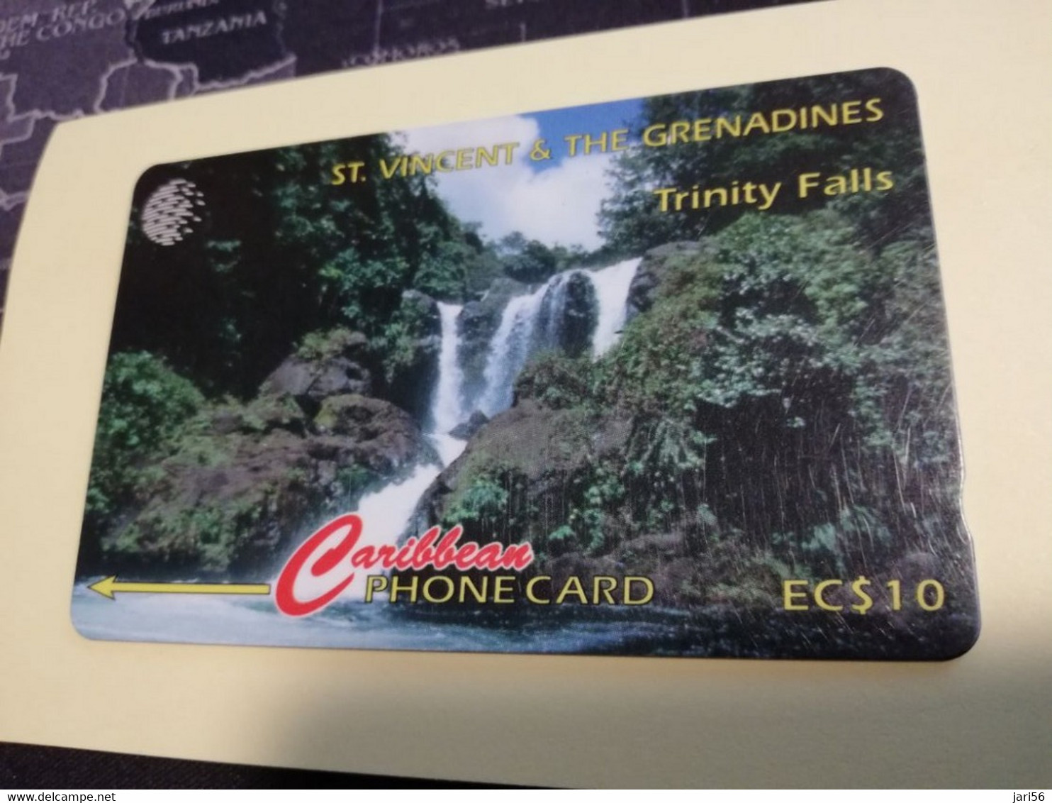 ST VINCENT & GRENADINES  GPT CARD   $ 10,- 13CSVA  TRINITY FALLS           C&W    Fine Used  Card  **3371** - San Vicente Y Las Granadinas