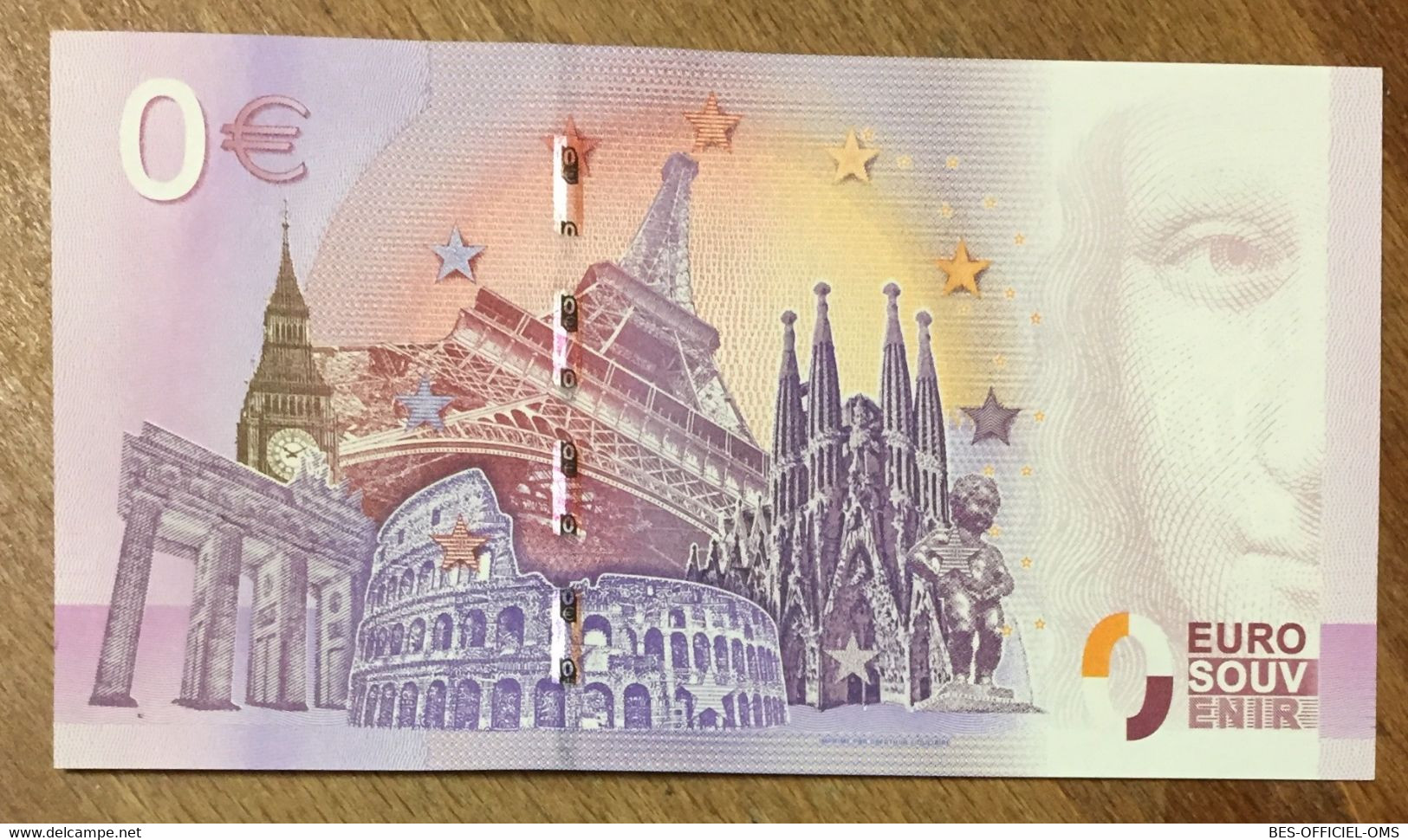 2016 BILLET 0 EURO SOUVENIR ALLEMAGNE DEUTSCHLAND MINIATUR WUNDERLAND N°1 ZERO 0 EURO SCHEIN BANKNOTE PAPER MONEY - [17] Fakes & Specimens