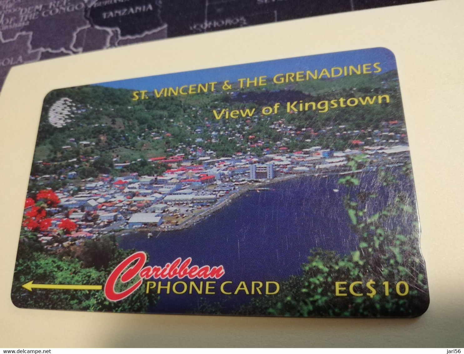 ST VINCENT & GRENADINES  GPT CARD   $ 10,- 52CSVB  VIEW OF KINGSTOWN             C&W    Fine Used  Card  **3379** - St. Vincent & Die Grenadinen