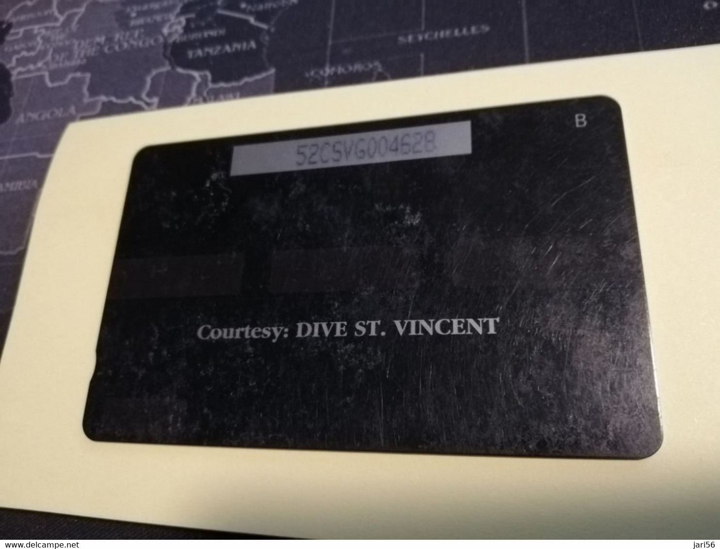ST VINCENT & GRENADINES  GPT CARD   $ 20,- 52CSVG  GIANT SEA ANEMONE             C&W    Fine Used  Card  **3381** - Saint-Vincent-et-les-Grenadines