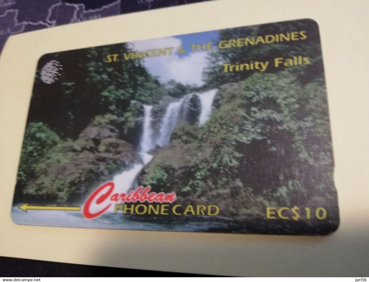 ST VINCENT & GRENADINES  GPT CARD   $ 10,- 114CSVA TRINITY FALLS             C&W    Fine Used  Card  **3385** - St. Vincent & Die Grenadinen