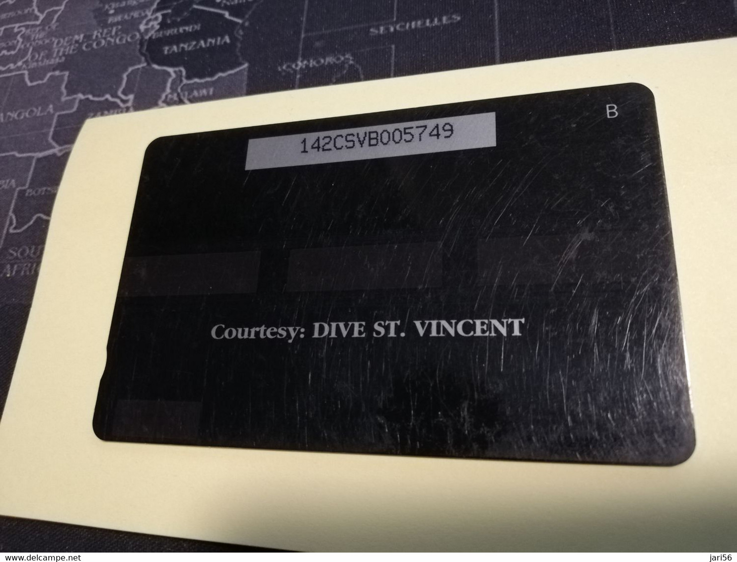 ST VINCENT & GRENADINES  GPT CARD   $ 10,- 142CSVB   YELLOW TUBE SPONGE               C&W    Fine Used  Card  **3388** - St. Vincent & The Grenadines