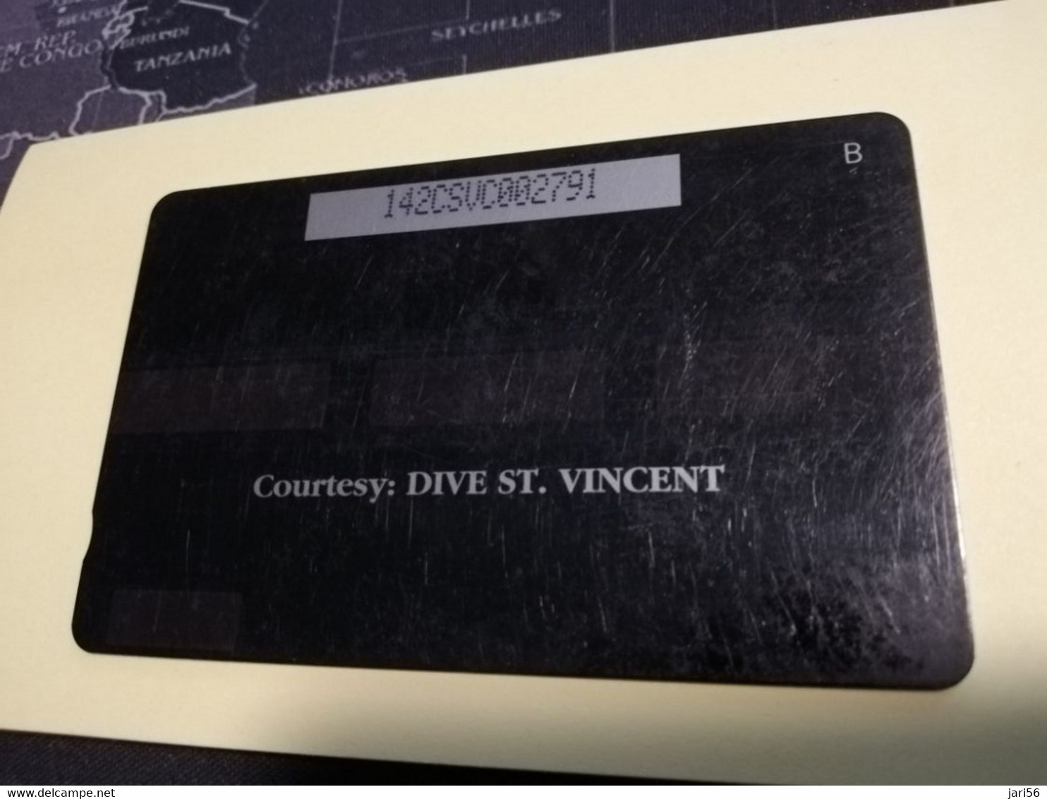 ST VINCENT & GRENADINES  GPT CARD   $ 20,- 142CSVC   GIANT SEA ANEMONE               C&W    Fine Used  Card  **3389** - San Vicente Y Las Granadinas