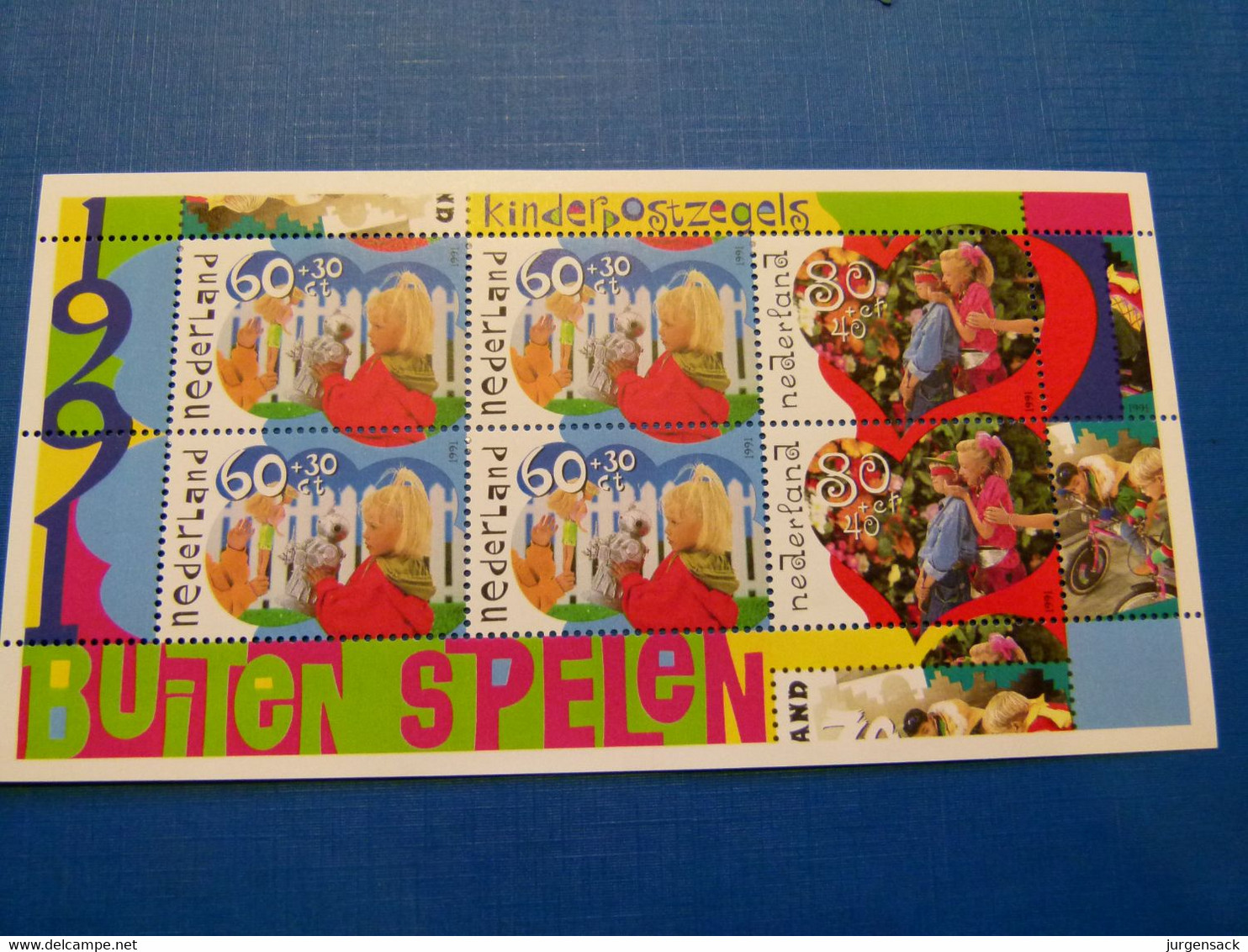 Nederland Blokje Kinderpostzegels 1991 - Sonstige & Ohne Zuordnung