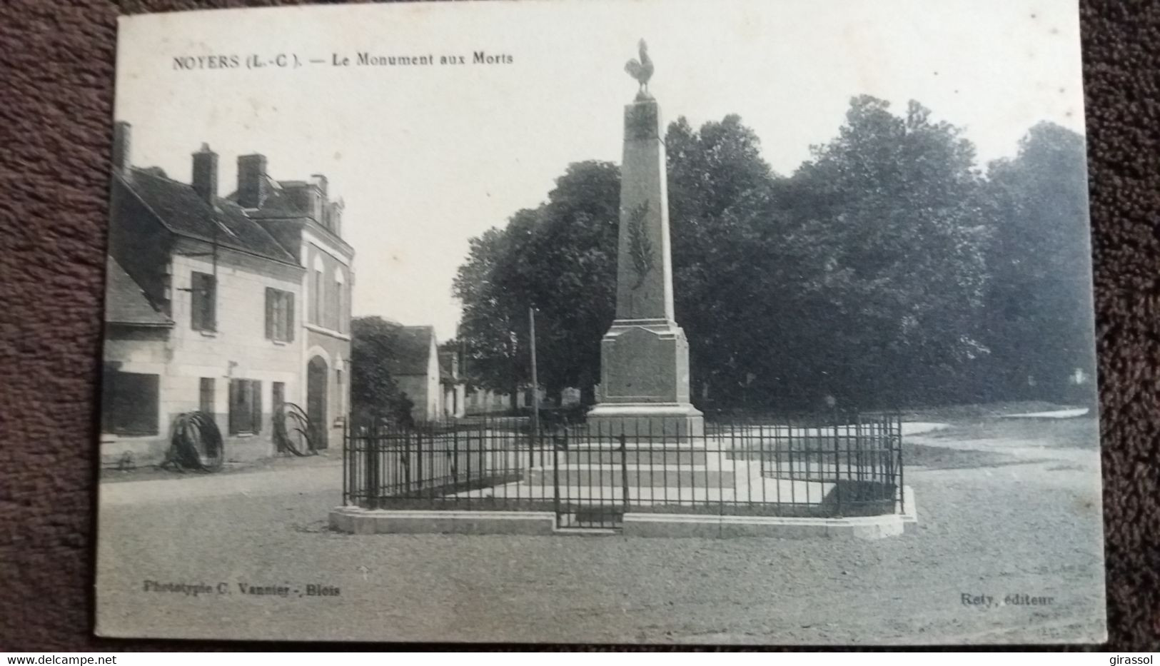 CPA NOYERS LOIR ET CHER 41 LE MONUMENT AUX MORTS ED VANNIER - Noyers Sur Cher