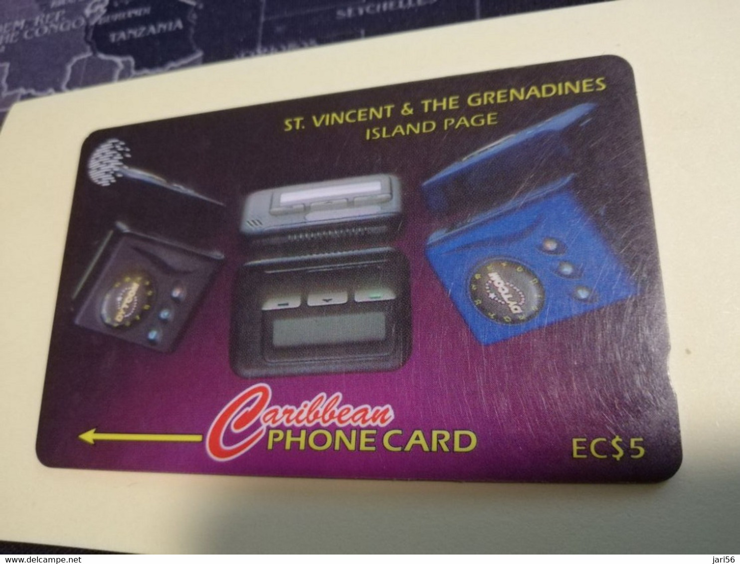 ST VINCENT & GRENADINES  GPT CARD   $ 5,- 221CSVB   ISLAND PAGE         C&W    Fine Used  Card  **3399** - St. Vincent & Die Grenadinen