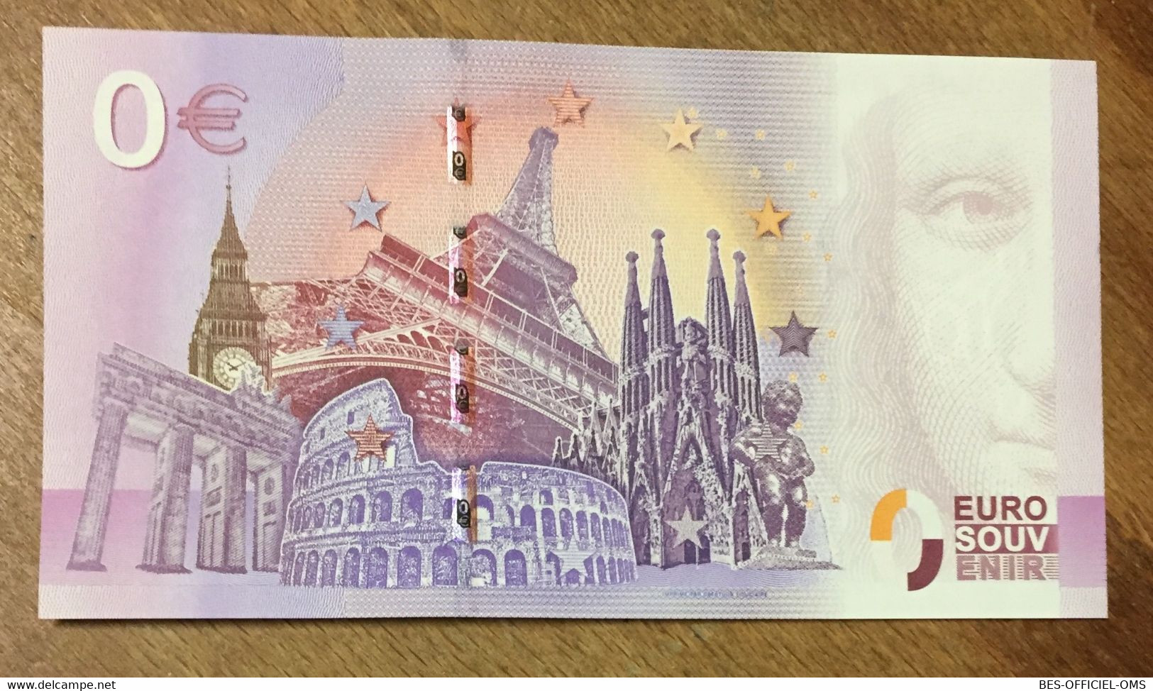 2016 BILLET 0 EURO SOUVENIR ALLEMAGNE DEUTSCHLAND KÖLNER DOM ZERO 0 EURO SCHEIN BANKNOTE PAPER MONEY - [17] Vals & Specimens