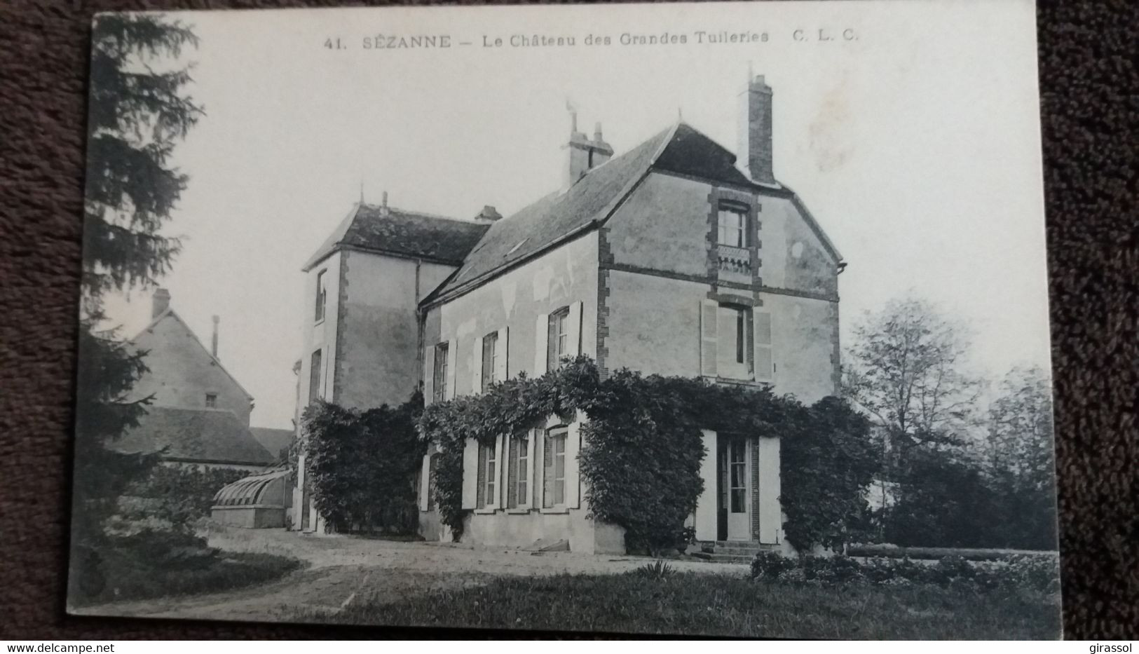 CPA SEZANNE MARNE LE CHATEAU DES GRANDES TUILERIES C L C 41 - Sezanne