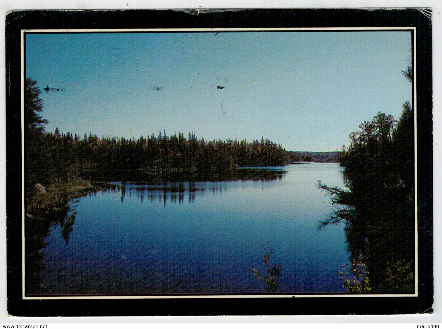 CLEAR  BLUE  WATER  OF A SERENE     MINNESOTA  LAKE        2 SCAN       (VIAGGIATA) - St Paul