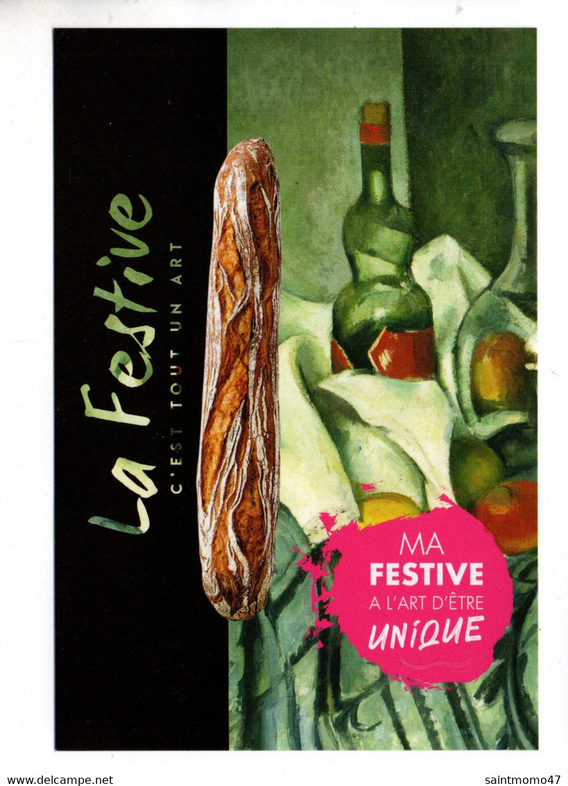 FESTIVAL DES PAINS . " LA FESTIVE AIME L'ART... " . PAUL CÉZANNE . LA BOUTEILLE DE MENTHE POIVRÉE - Réf. N°10454 - - Recettes (cuisine)