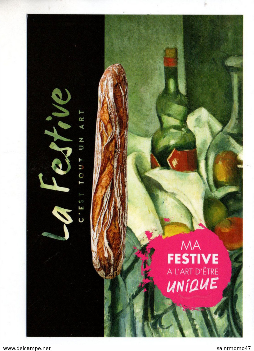 FESTIVAL DES PAINS . " LA FESTIVE AIME L'ART... " . PAUL CÉZANNE . LA BOUTEILLE DE MENTHE POIVRÉE - Réf. N°10455 - - Recettes (cuisine)