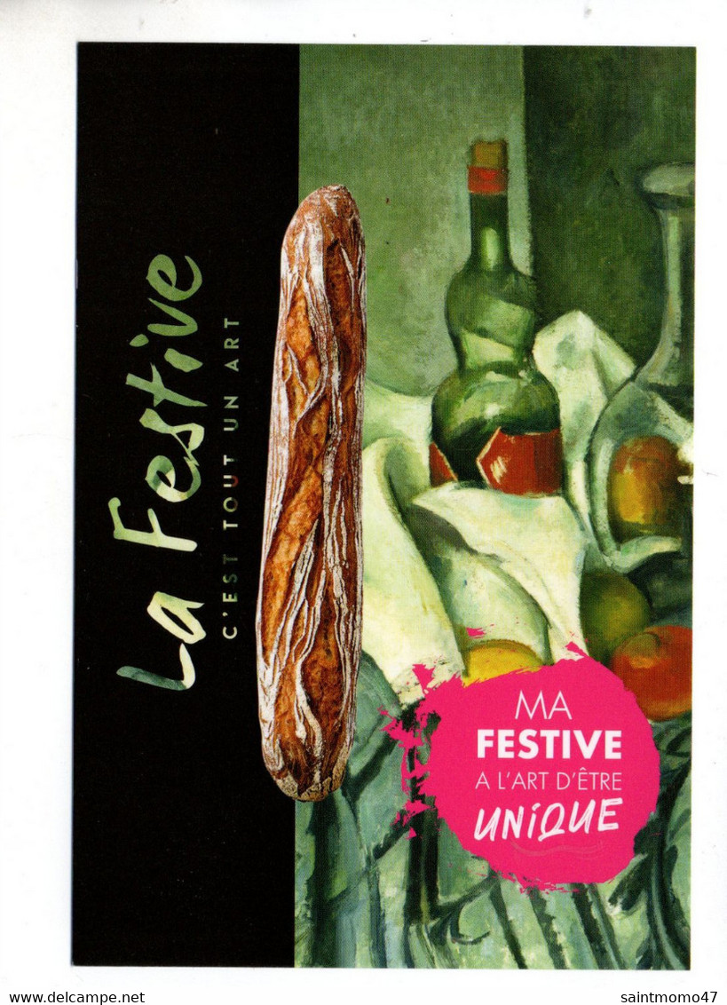 FESTIVAL DES PAINS . " LA FESTIVE AIME L'ART... " . PAUL CÉZANNE . LA BOUTEILLE DE MENTHE POIVRÉE - Réf. N°10456 - - Recettes (cuisine)