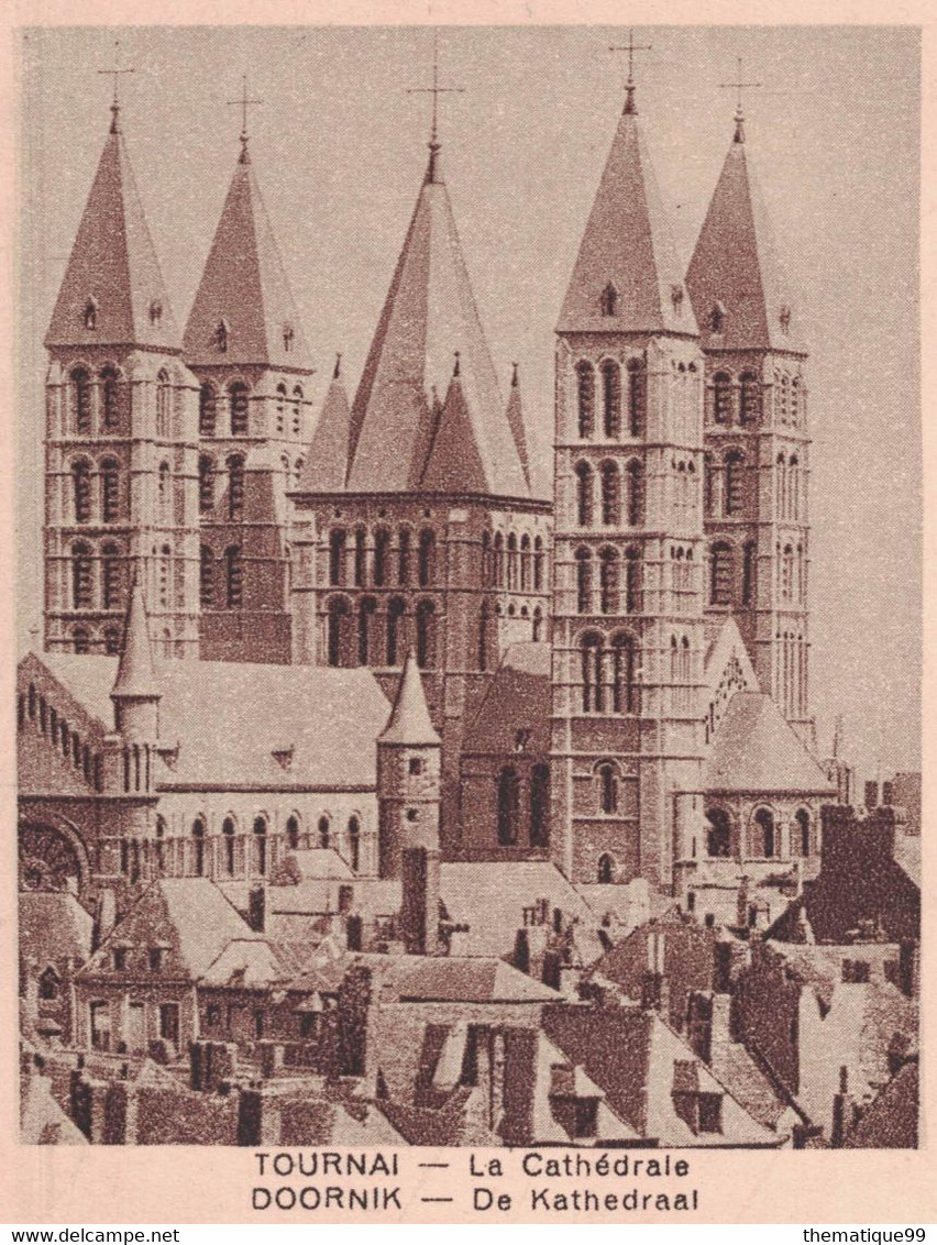 Entiers Postaux Non Découpés De Belgique (1932) Illustré Cathédrale De Tournai Et Le "trou Des Fées" De Virton (RR) - Cristianismo