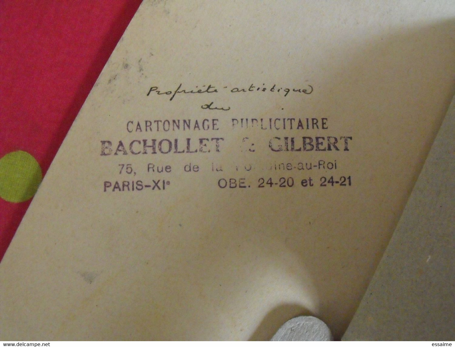 Maquette Unique De La Plaque Maigrir Comprimés Mercier à L'iodorganine. Cartonnage Bachollet & Gilbert Vers 1950 - Pappschilder