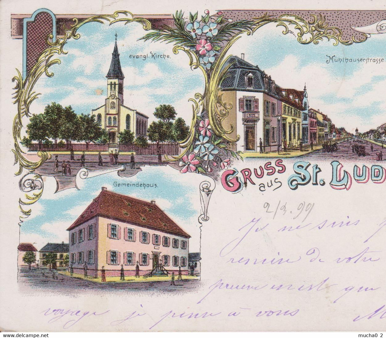 68 - SAINT LOUIS - LITHO 3 VUES - Saint Louis