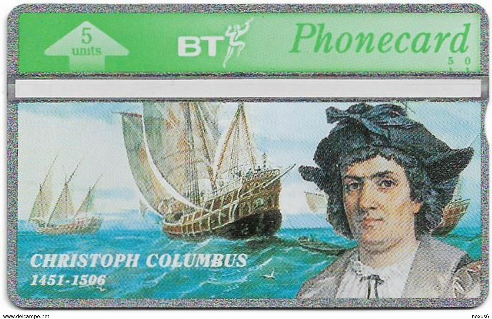 UK - BT - L&G - BTO-035 - Christoph Columbus - 305G - 5U, 05.1993, 35.100ex, Mint - BT Übersee