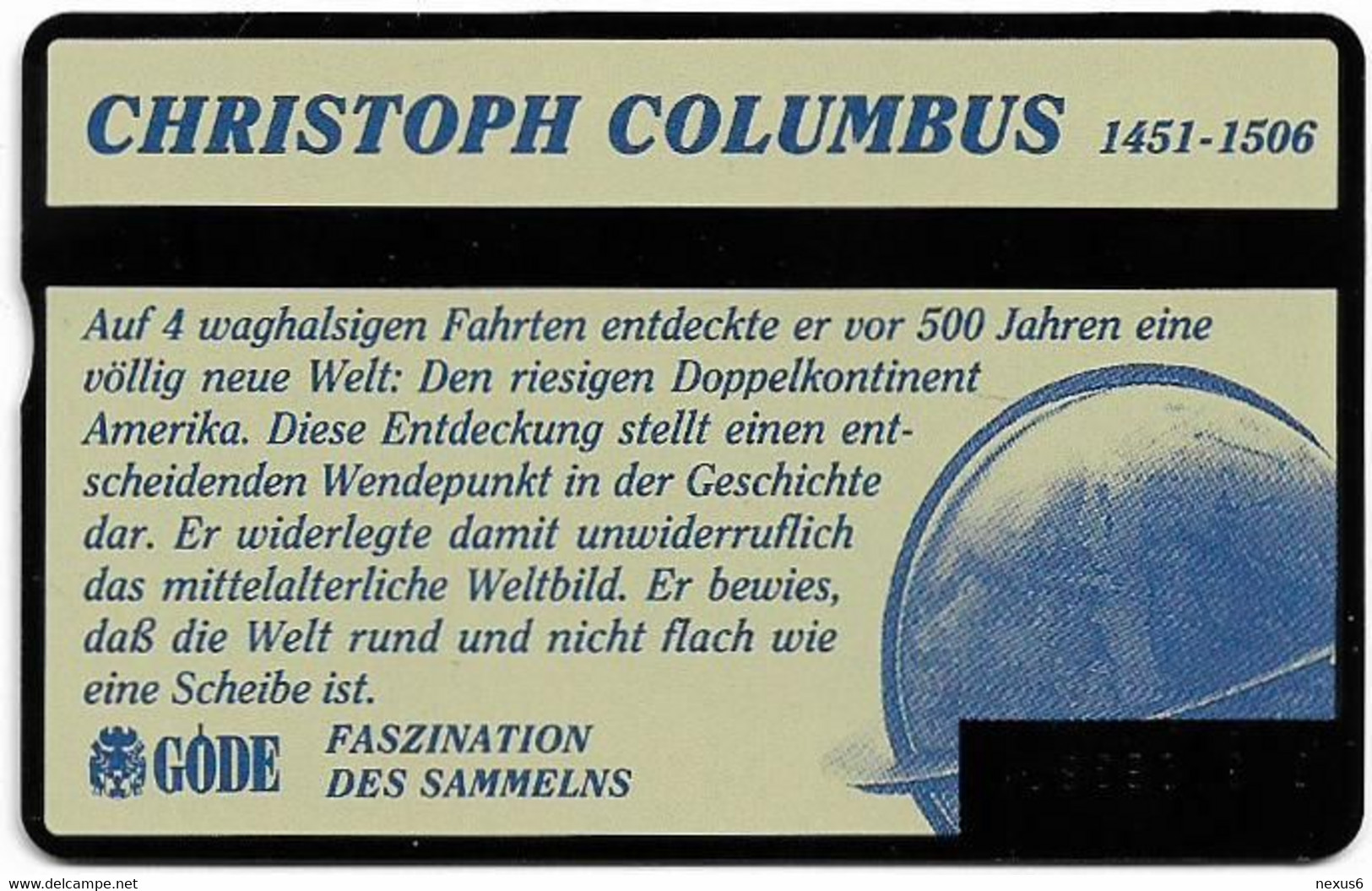 UK - BT - L&G - BTO-035 - Christoph Columbus - 305G - 5U, 05.1993, 35.100ex, Mint - BT Emissioni Straniere