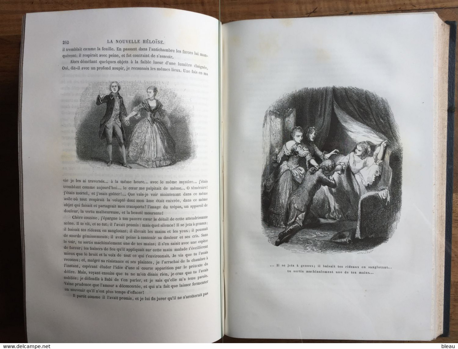 Jean-Jacques ROUSSEAU : Julie Ou La Nouvelle Héloïse, 1875, Illustré, Relié. - 1801-1900