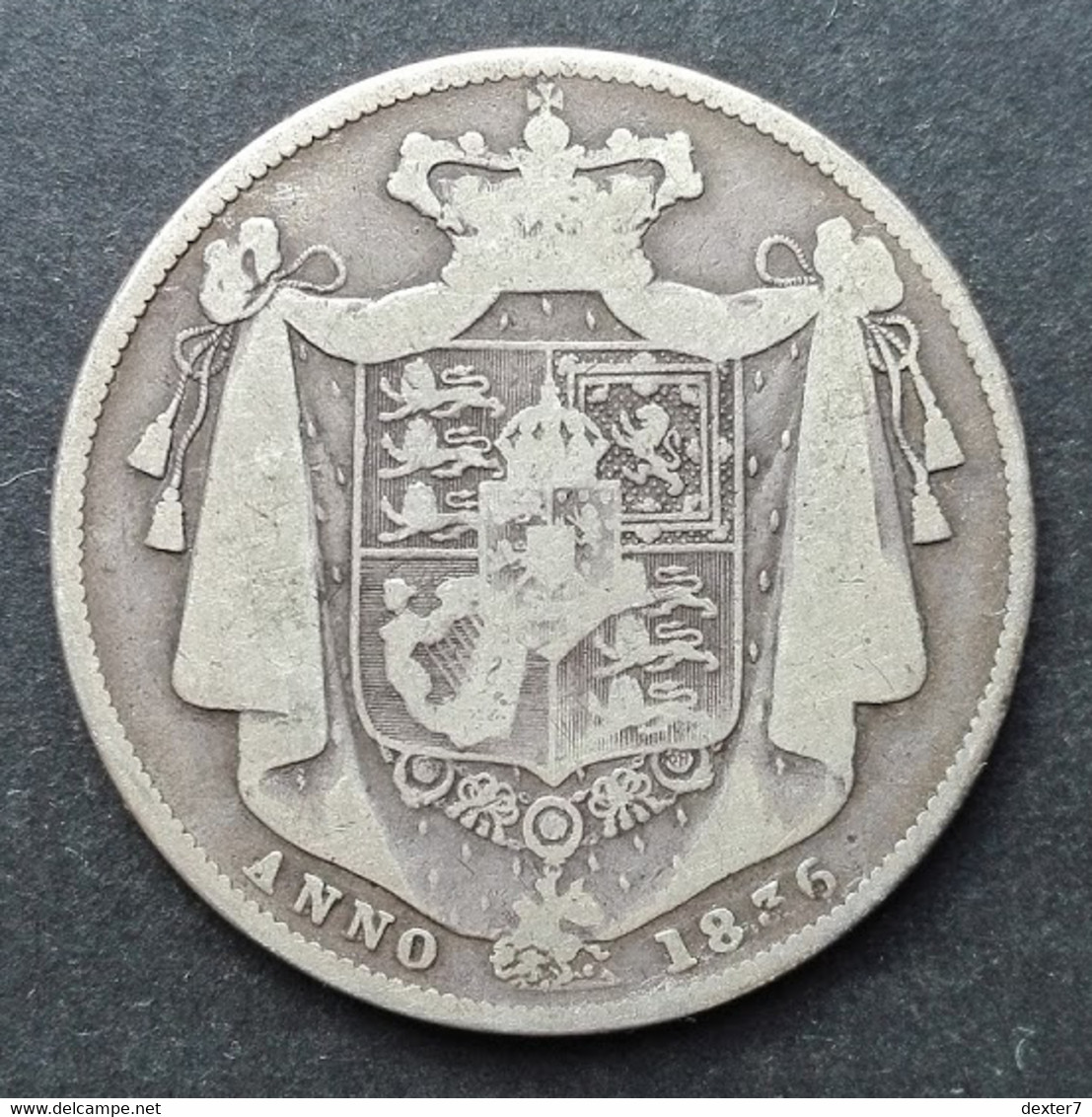 Regno Unito, Mezza Corona 1836 George IV IIII Argento - Half Crown UK United Kingdom England Silver - K. 1/2 Crown