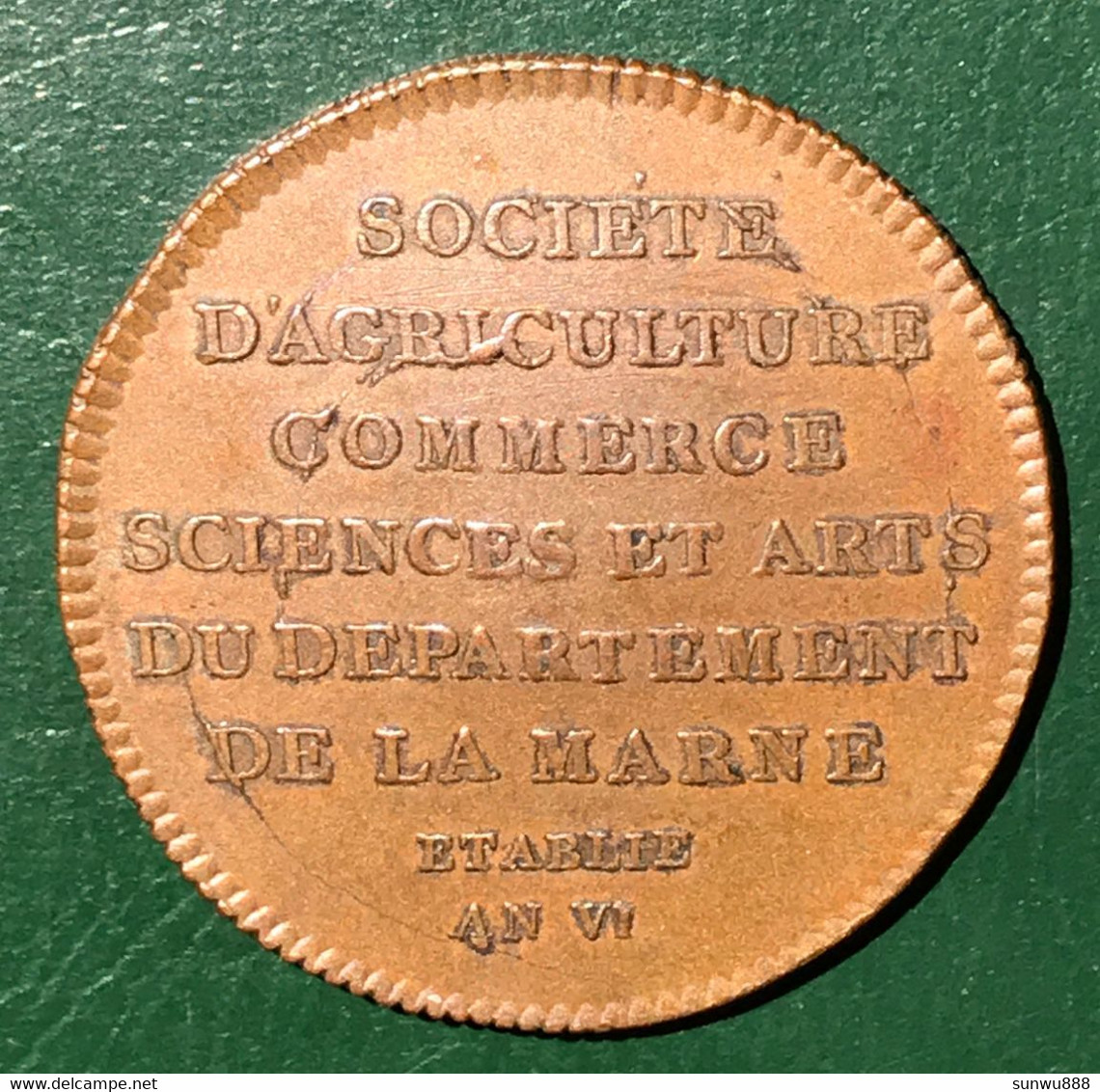 Société D'Agriculture Commerce Sciences & Arts Du Dept De La Marne An VI - Utilité Publique - Prix Fixe RARE - Royaux / De Noblesse