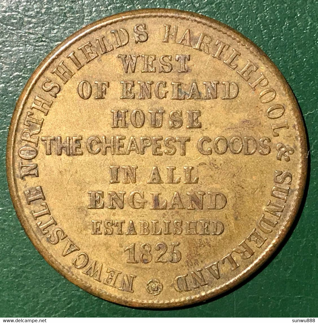 1800's English Merchant's Publicity Token "D. Hill & Co. Woolen Manufacturers Drapers Hosiers Tailors (Quality) - Professionals/Firms
