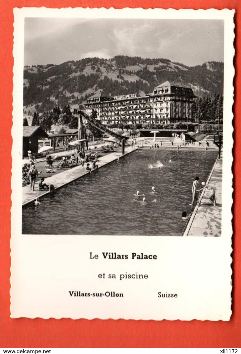 ZCB-06 Le Vifllars Palace Et Sa Piscine, Villars Sur Ollon. Chiffelle 230, Non Circulé Grand Format - Ollon