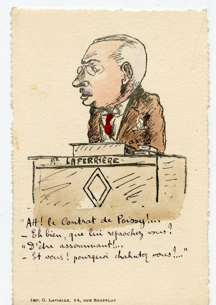 M. Edouard La Ferrière éminent Juriste. Avocat Au Barreau De Paris - Figuren