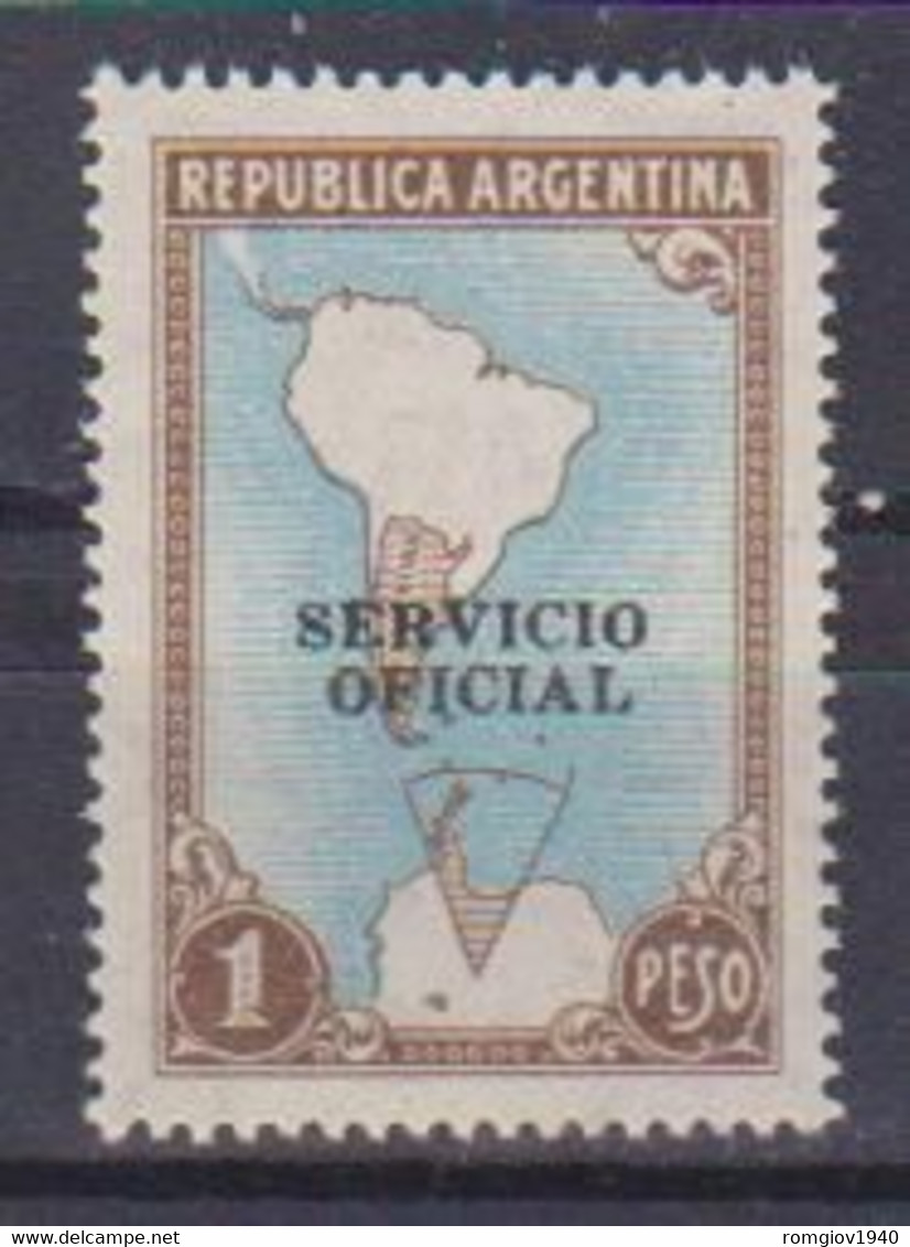 ARGENTINA 1938-54 SERVIZIO  SOPRASTAMPATO SERVIZIO OFFICIAL YVERT.347 MNH XF - Viñetas De Franqueo (Frama)