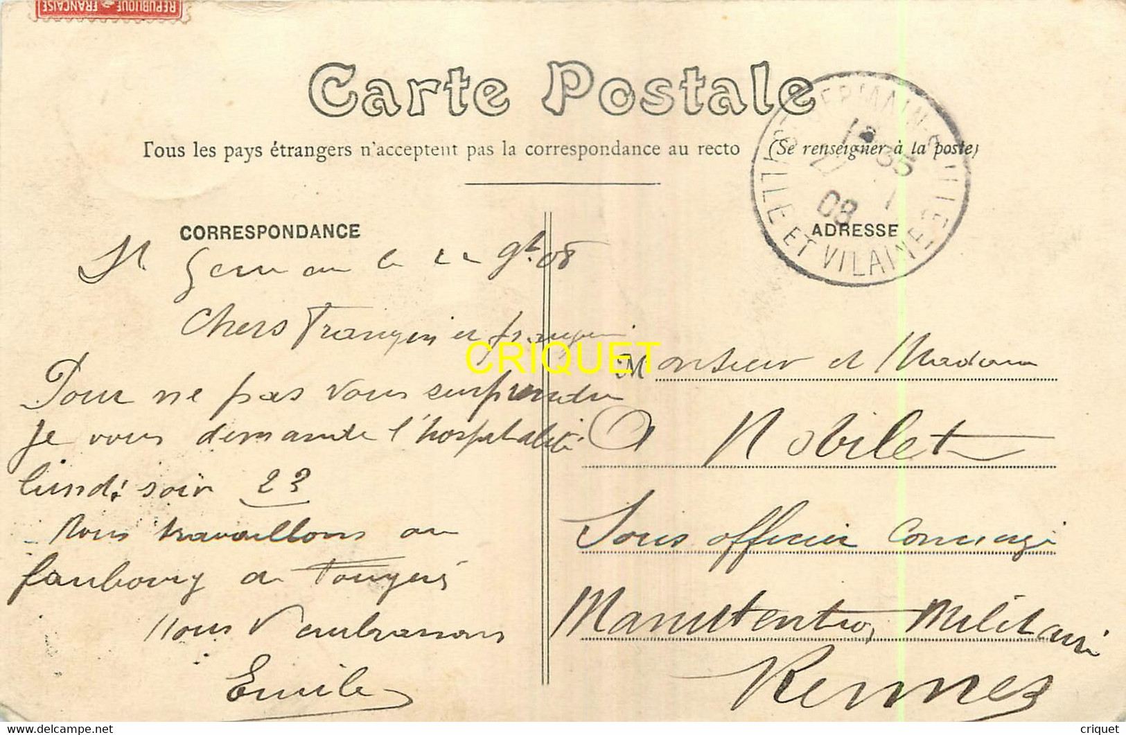 35 St Germain Sur Ille, Passage Du Train Dans Les Vallées, Beau Plan D'une Vieille Locomotive, 1908 - Saint-Germain-sur-Ille