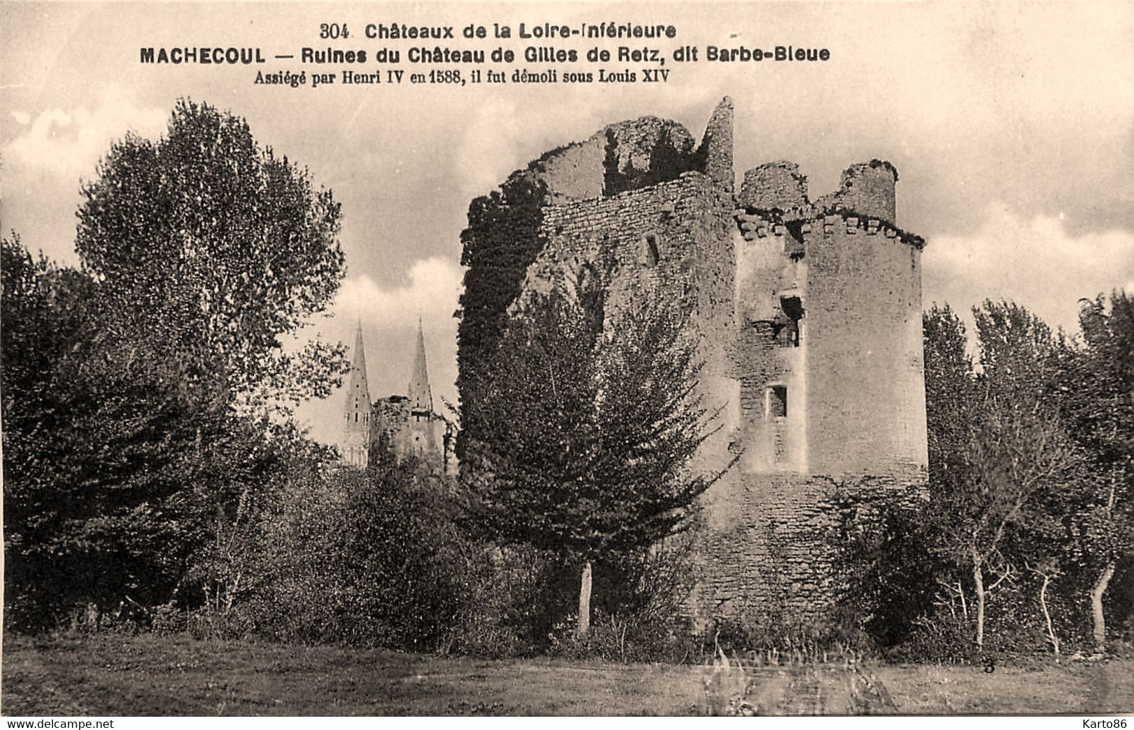 Machecoul * Ruines Du Château De Gilles De Retz Dit Barbe Bleue - Machecoul