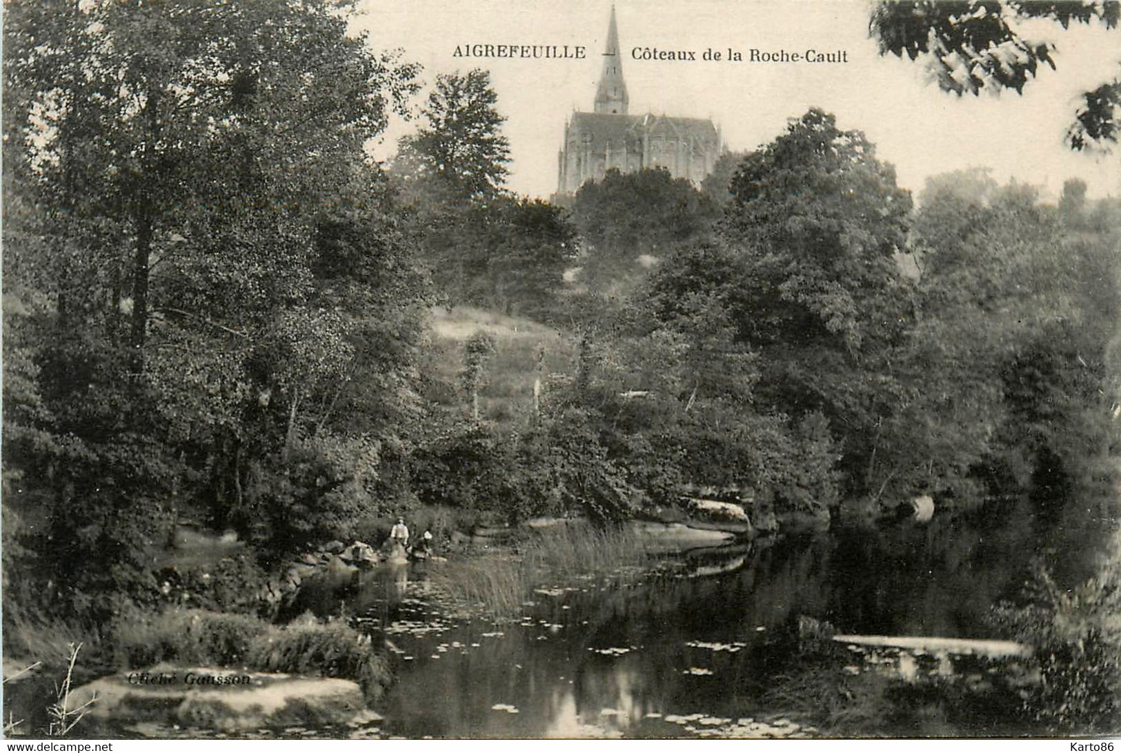 Aigrefeuille * Côteaux De La Roche Cault * Lavoir Laveuse - Aigrefeuille-sur-Maine