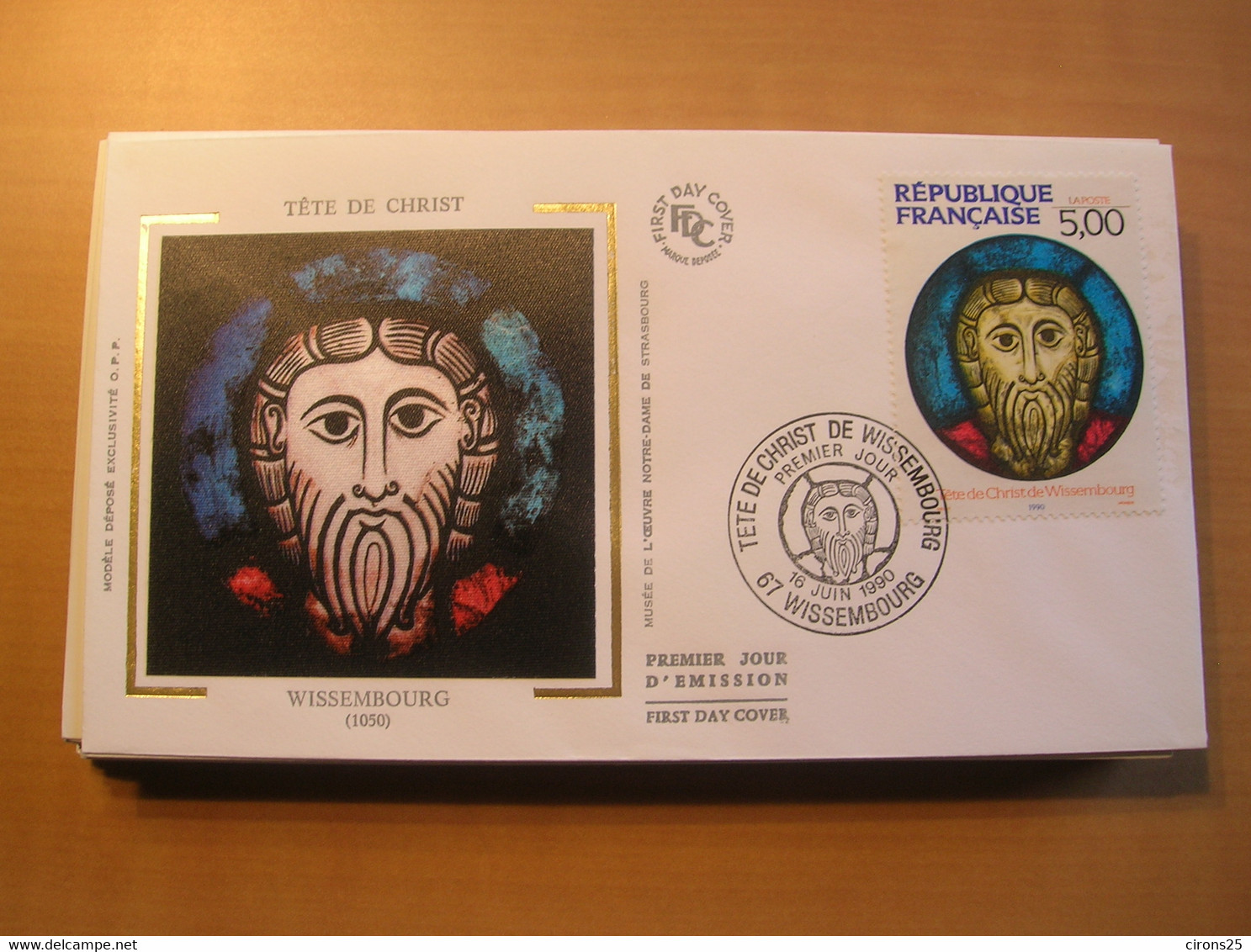 FDC 1990 - TETE DE CHRIST WISSEMBOURG - 1990-1999