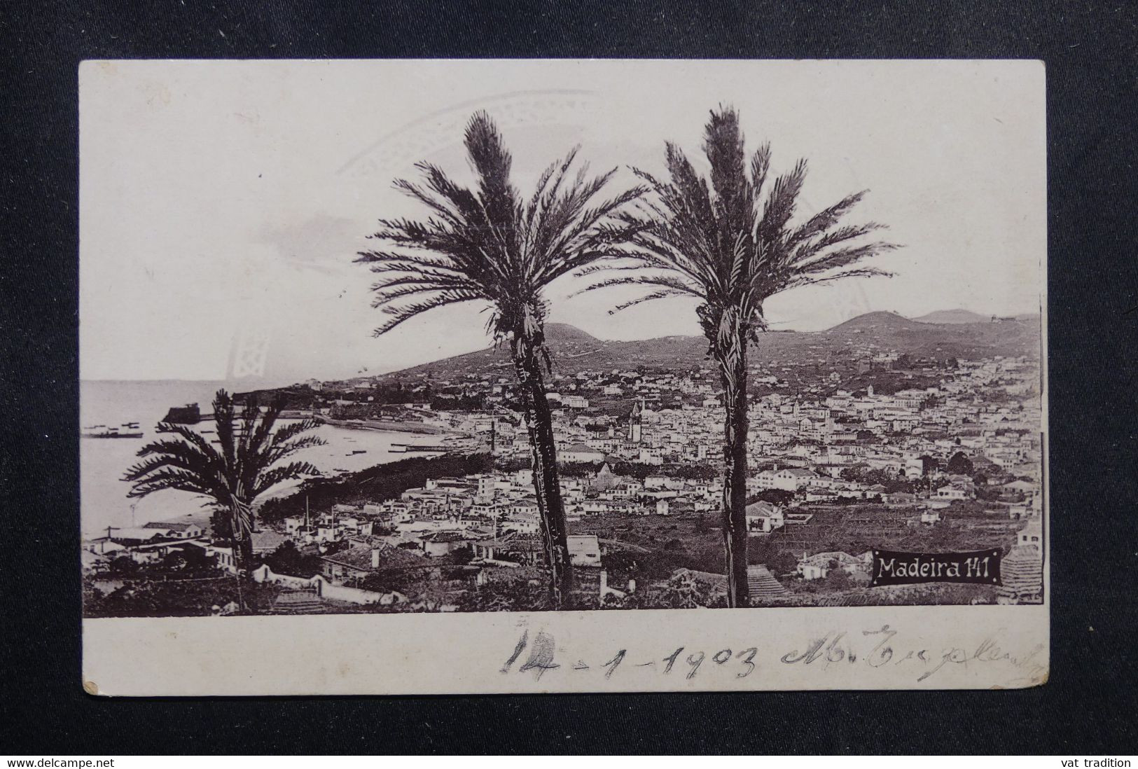 PORTUGAL - Affranchissement De Funchal Sur Carte Postale Pour Bruxelles En 1903 Via Lisbonne - L 72293 - Funchal