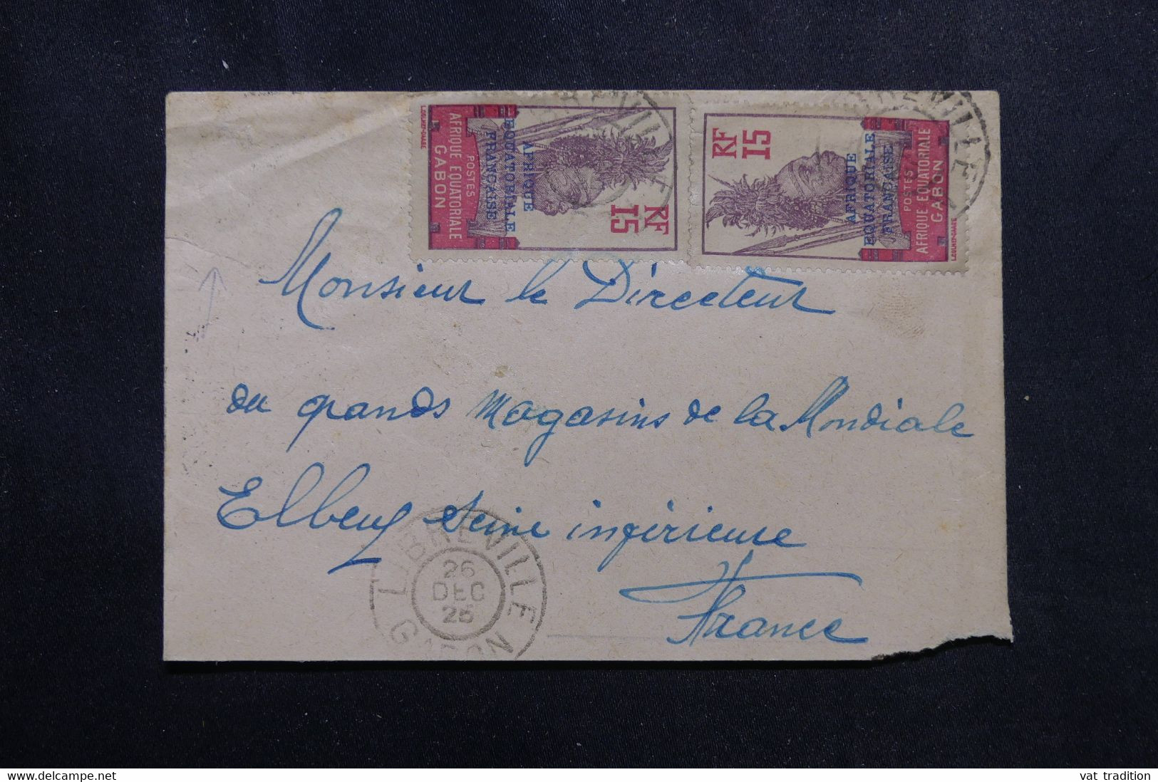 GABON - Enveloppe De Libreville Pour La France En 1926 - L 72299 - Cartas & Documentos