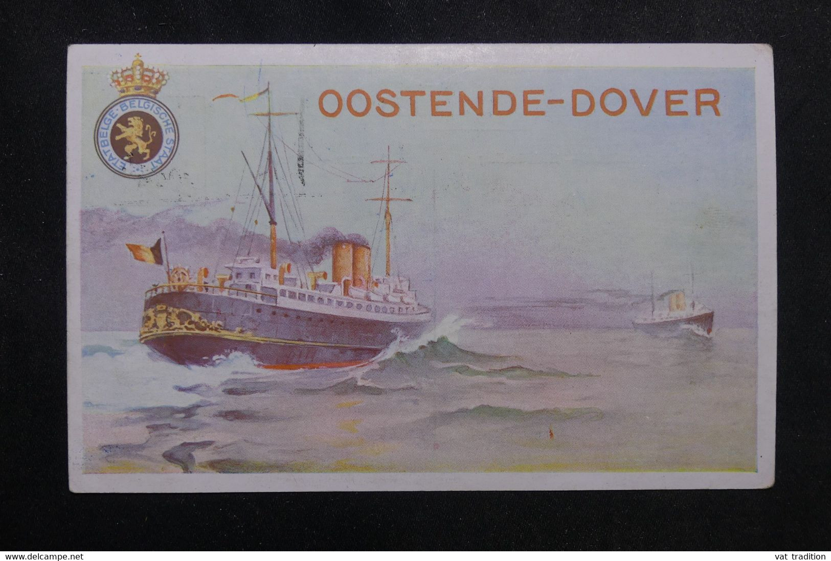 BELGIQUE - Entier Postal ( Illustré Paquebot ) Surchargé De Bruxelles  - L 72301 - Cartoline Piroscafi