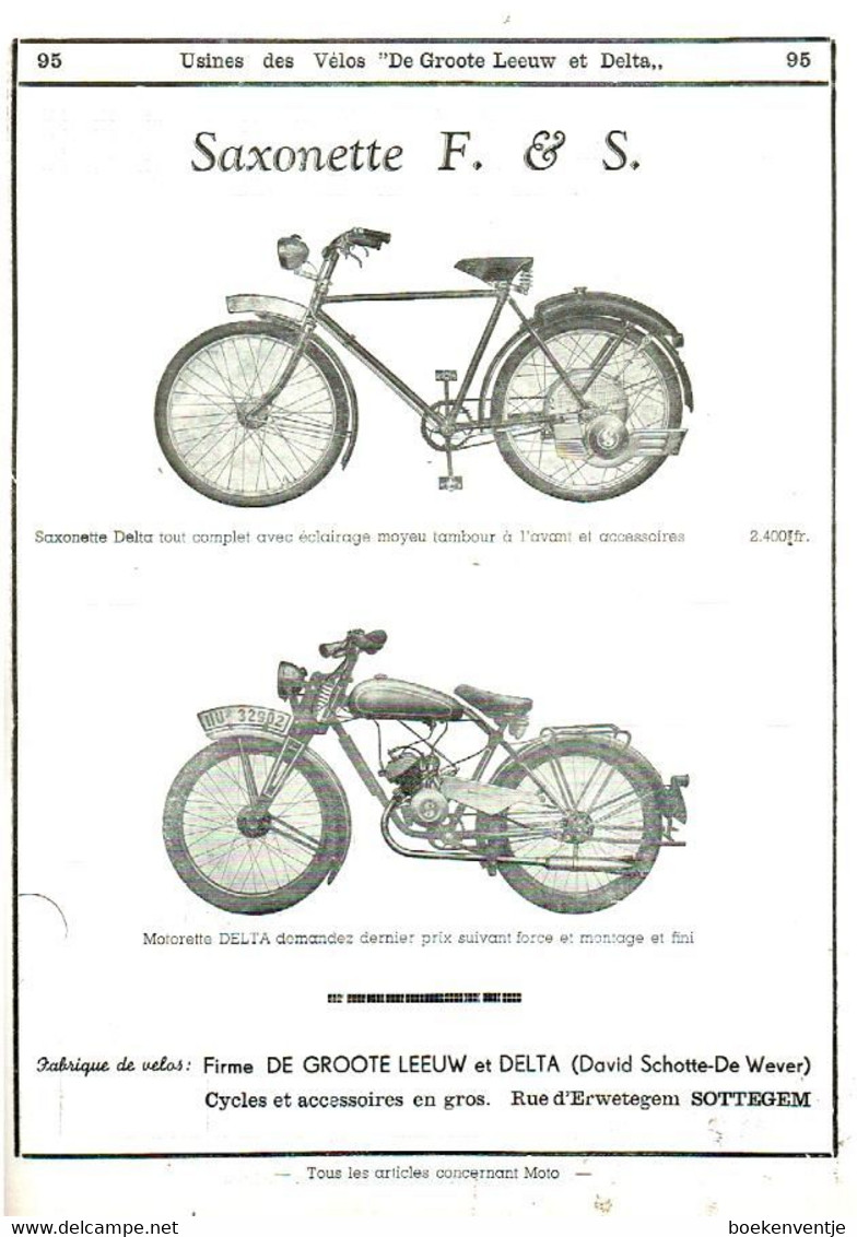 Vélos Groote Leeuw Delta - G.L.S. - Garantie Sottegem Originele Catalogus - Vecchi