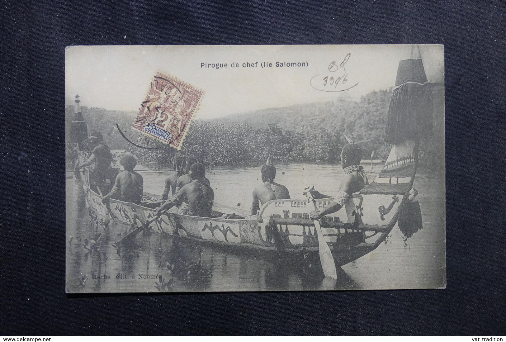 NOUVELLE CALÉDONIE.- Carte Postale - Pirogue De Chef ( Ile Salomon ) - L 72310 - Nieuw-Caledonië