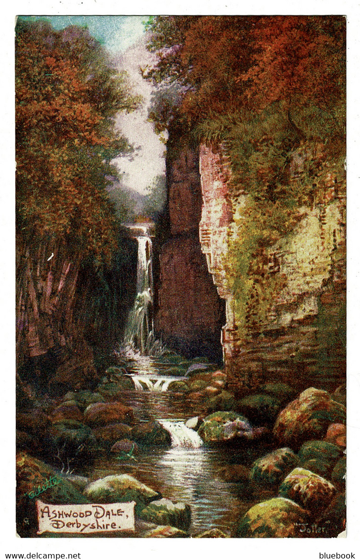 Ref 1406 - Raphael Tuck Postcard Ashwood Dale Derbyshire - Chain Mail Fundraising Message - Derbyshire